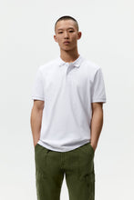 Load image into Gallery viewer, Zara Textured Pique Polo Shirt White