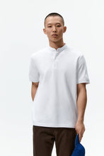 Load image into Gallery viewer, Zara Pique Textured Polo Shirt White