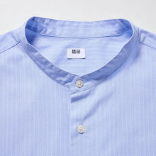 Load image into Gallery viewer, Uniqlo Extra Fine Cotton Broadcloth Oversized Stand Collar Long Sleeve Shirt