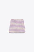 Load image into Gallery viewer, Zara TEXTURED CORSET TOP and GINGHAM CHECK MINI SKIRT