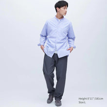 Load image into Gallery viewer, Uniqlo Extra Fine Cotton Broadcloth Oversized Stand Collar Long Sleeve Shirt