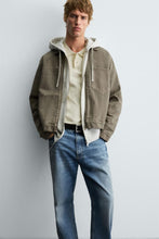 Load image into Gallery viewer, ZARA DENIM ZIP-UP OVERSHIRT
