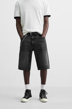 Load image into Gallery viewer, ZARA BAGGY FIT DENIM BERMUDAS Gray
