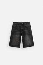 Load image into Gallery viewer, ZARA BAGGY FIT DENIM BERMUDAS Gray
