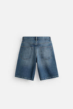 Load image into Gallery viewer, ZARA BAGGY FIT DENIM BERMUDAS Blue
