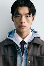 Load image into Gallery viewer, ZARA WASHED FAUX LEATHER OVERSHIRT
