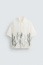 Load image into Gallery viewer, ZARA LINEN-VISCOSE CACTUS SHIRT
