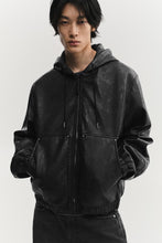 Load image into Gallery viewer, ZARA HOODED LEATHER  JACKET

