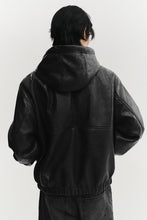Load image into Gallery viewer, ZARA HOODED LEATHER  JACKET
