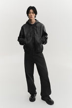 Load image into Gallery viewer, ZARA HOODED LEATHER  JACKET
