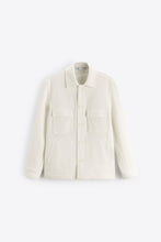 Load image into Gallery viewer, Zara SOFT OVERSHIRT WITH POCKETS Oyster White
