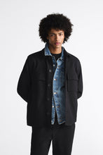 Load image into Gallery viewer, Zara SOFT OVERSHIRT WITH POCKETS Black
