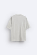 Load image into Gallery viewer, Zara T-SHIRT WITH EMBROIDERED SLOGAN Faded Skyblue
