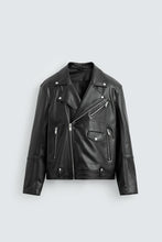 Load image into Gallery viewer, ZARA LEATHER BIKER JACKET
