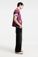 Load image into Gallery viewer, H&amp;M Loose Fit Printed T-shirt (Dark purple/Revel)
