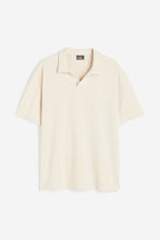 Load image into Gallery viewer, H&amp;M Relaxed Fit Polo shirt Light beige
