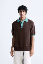 Load image into Gallery viewer, Zara CONTRAST KNIT POLO SHIRT
