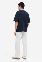Load image into Gallery viewer, H&amp;M Relaxed Fit Printed T-shirt Dark blue/Take a Leap
