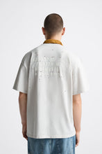 Load image into Gallery viewer, Zara PRINTED RIPPED T-SHIRT

