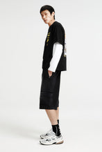 Load image into Gallery viewer, Loose Fit Printed T-shirt (Black/Culture)
