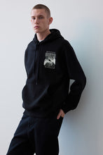 Load image into Gallery viewer, H&amp;M Regular Fit Hoodie Black/Led Zeppelin
