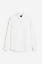 Load image into Gallery viewer, H&amp;M Regular Fit Linen-blend shirt White
