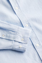 Load image into Gallery viewer, H&amp;M Regular Fit Linen Blend Shirt Skyblue

