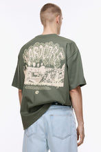 Load image into Gallery viewer, H&amp;M Oversized Fit Printed T-shirt Khaki green/Hardcore
