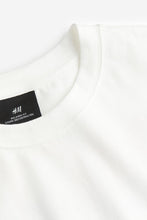 Load image into Gallery viewer, H&amp;M Relaxed Fit Printed T-shirt White/Plant Based
