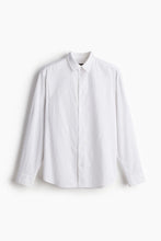 Load image into Gallery viewer, H&amp;M Regular Fit Linen-blend shirt White\Striped
