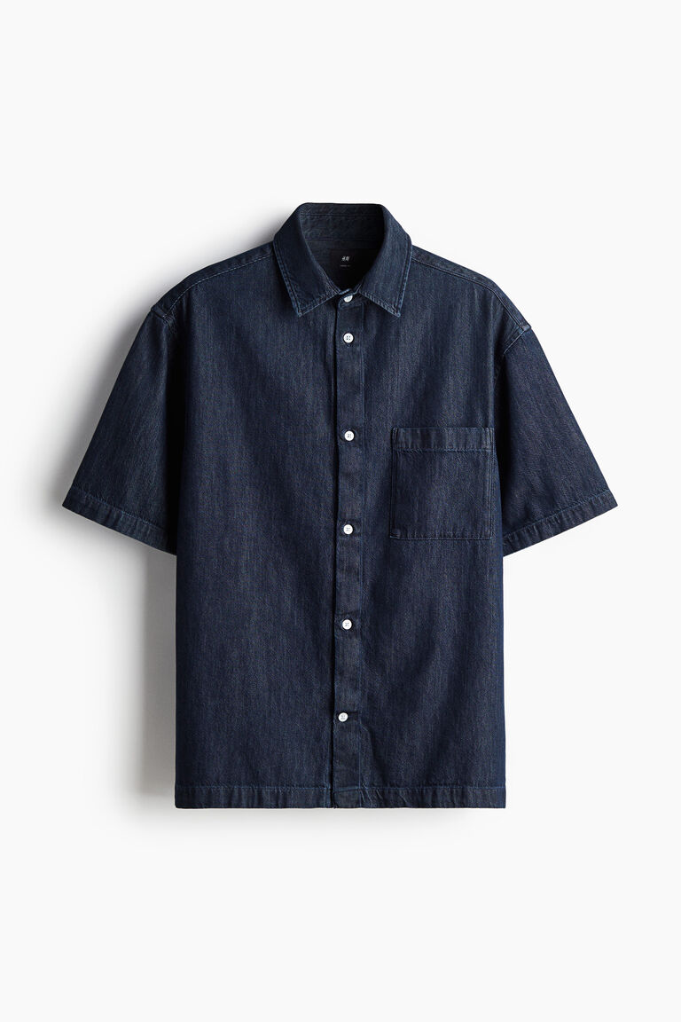 H&M Loose Fit Denim shirt