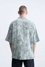 Load image into Gallery viewer, Zara PIXELATED PRINTED SHIRT Light Green
