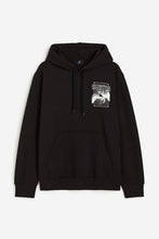 Load image into Gallery viewer, H&amp;M Regular Fit Hoodie Black/Led Zeppelin
