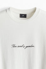 Load image into Gallery viewer, H&amp;M Loose Fit Printed T-shirt White/The Soul&#39;s Garden
