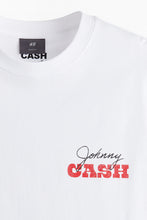 Load image into Gallery viewer, H&amp;M Loose Fit Printed T-shirt Johnny Cash
