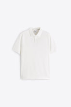 Load image into Gallery viewer, Zara Textured Polo Shirt White

