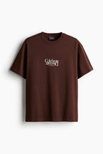 Load image into Gallery viewer, H&amp;M Loose Fit Printed T-shirt Brown/Celebrate Diversity
