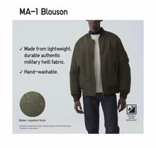 Load image into Gallery viewer, Uniqlo Ma-1 Blouson Bomber Jacket
