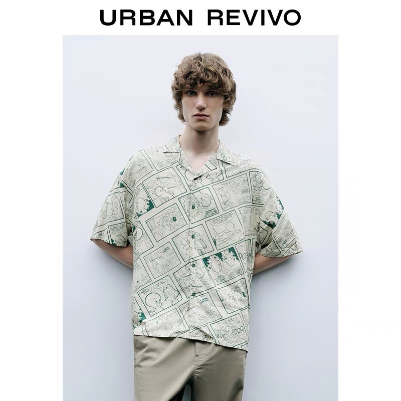 Urban Revivo Geometric Printed Shirt