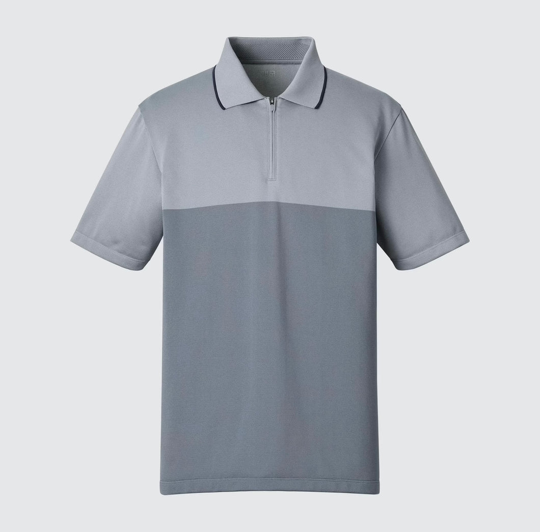 Uniqlo DRY-EX Half-Zip Short Sleeve Polo Shirt