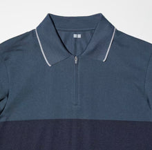 Load image into Gallery viewer, Uniqlo DRY-EX Half-Zip Short Sleeve Polo Shirt
