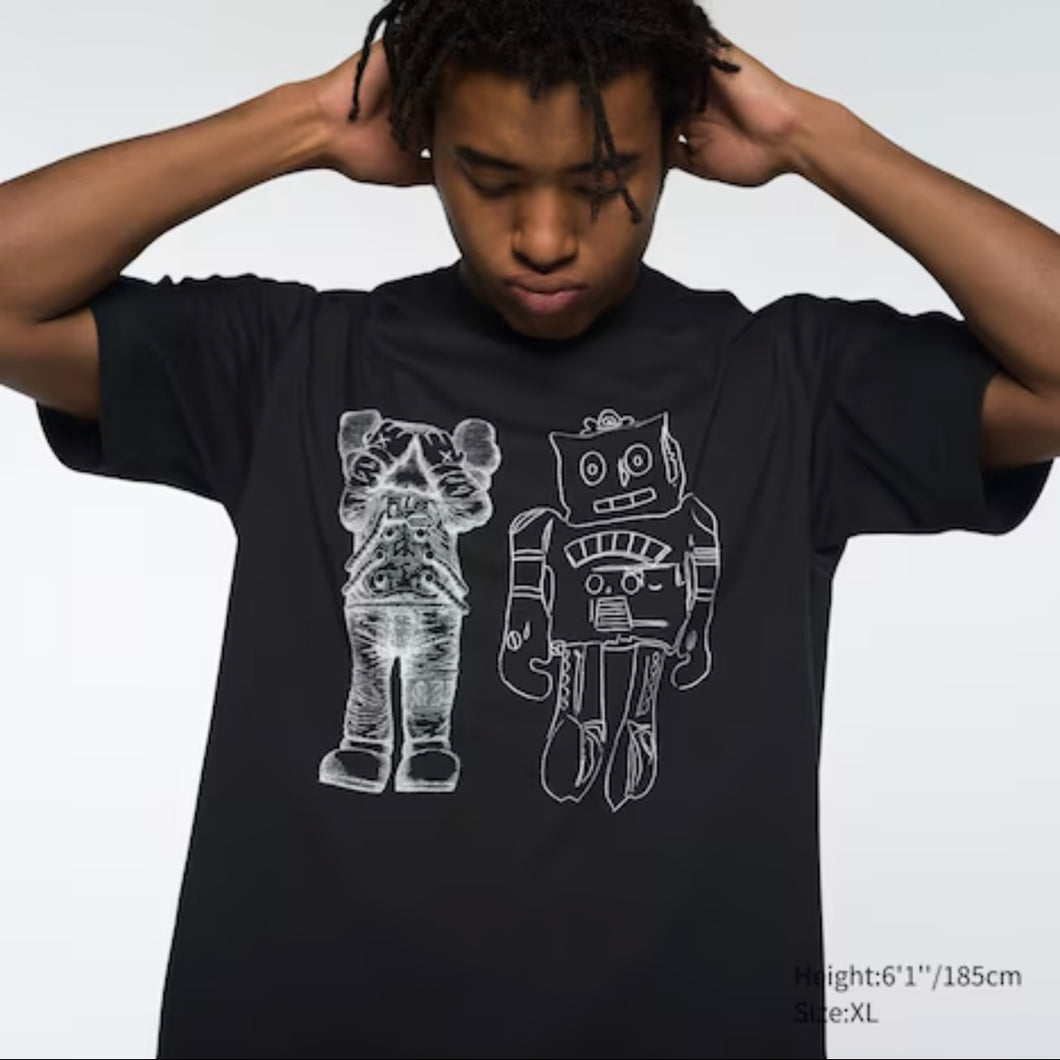 Uniqlo KAWS + Warhol UT Tee Black