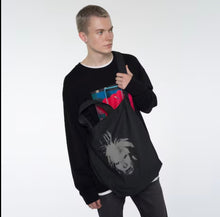 Load image into Gallery viewer, Uniqlo KAWS + Warhol 2WAY Tote Bag Black
