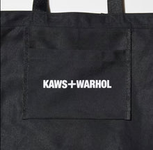 Load image into Gallery viewer, Uniqlo KAWS + Warhol 2WAY Tote Bag Black
