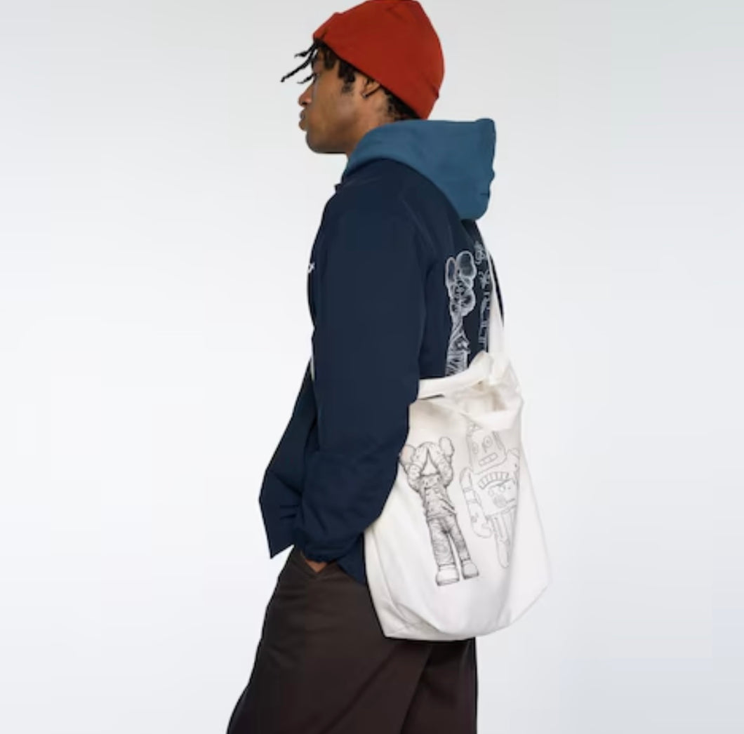 Uniqlo KAWS + Warhol 2WAY Tote Bag White