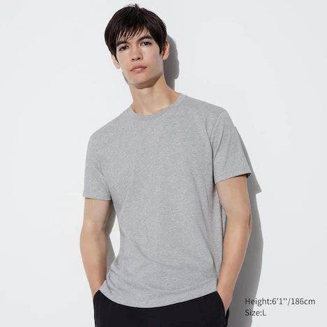 Crew neck dry color t shirt uniqlo hotsell