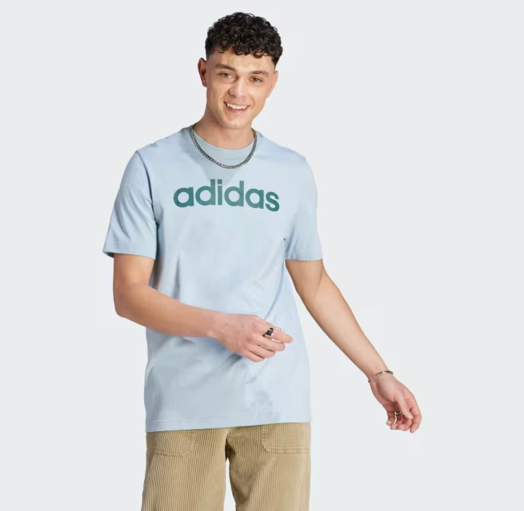 Adidas Essentials Single Jersey Linear Embroidered Logo Tee