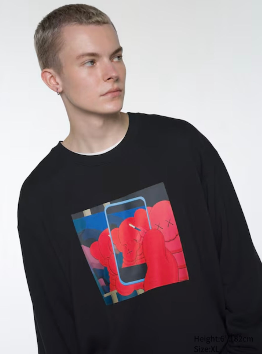 Uniqlo KAWS + Warhol Sweatshirt Black