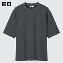Load image into Gallery viewer, Uniqlo U AIRism Cotton Oversized Crew Neck Half Sleeve T-Shirt
