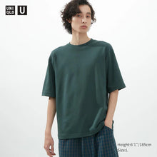 Load image into Gallery viewer, Uniqlo U AIRism Cotton Oversized Crew Neck Half Sleeve T-Shirt
